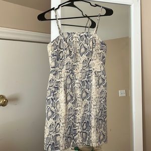 Snakeskin Mini Dress